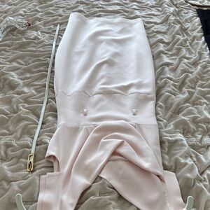 Black Halo Jackie Blush Asymmetrical Dress